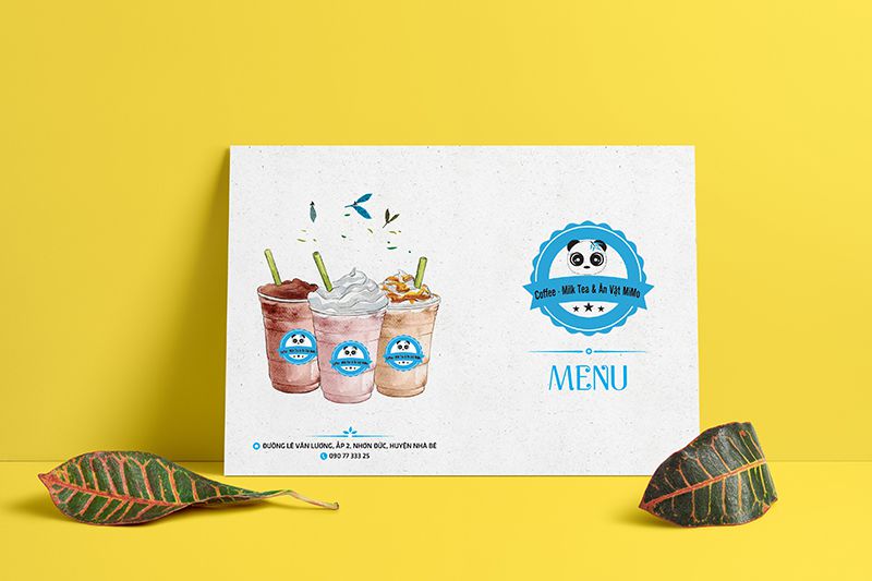 Mẫu in menu bìa cứng lấy ngay A3