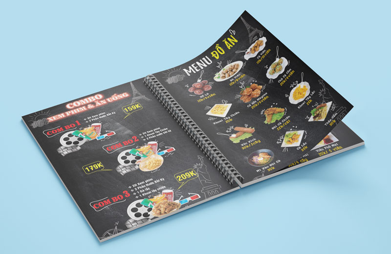 xưởng in menu chuyên nghiệp tại tphcm