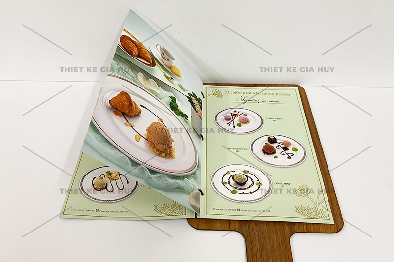 mẫu menu quán nước bảng gỗ cao cấp