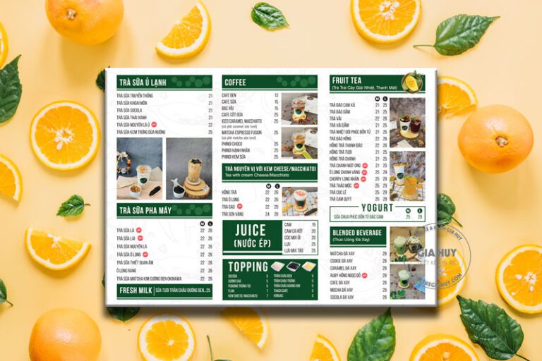 100+ Mẫu thiết kế menu quán cafe đẹp, độc đáo và ấn tượng
