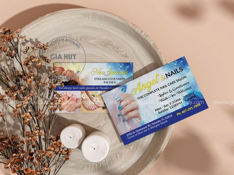 card visit angel's nails