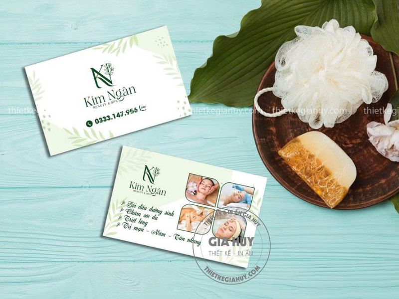 mẫu card visit beauty