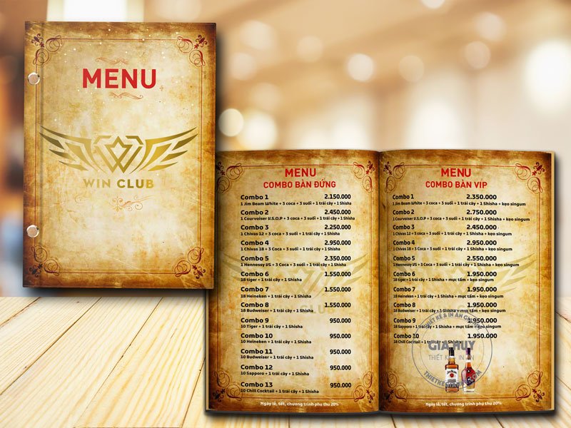 thiet ke gia huy in menu