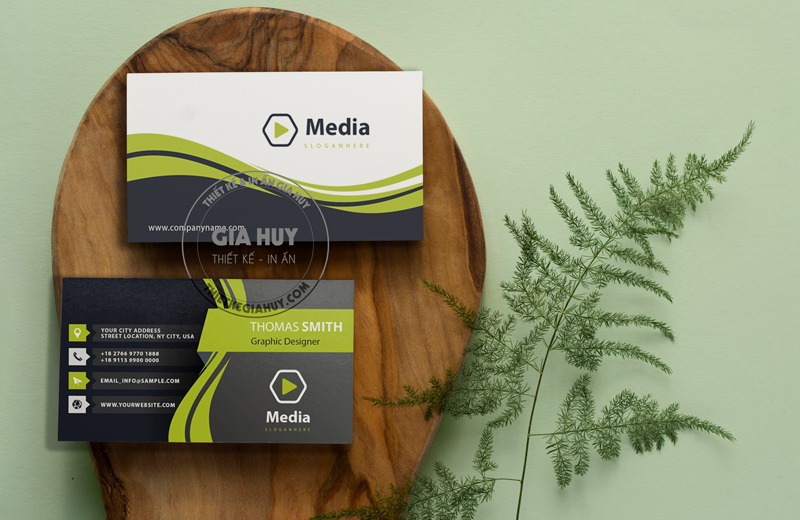 in card visit media