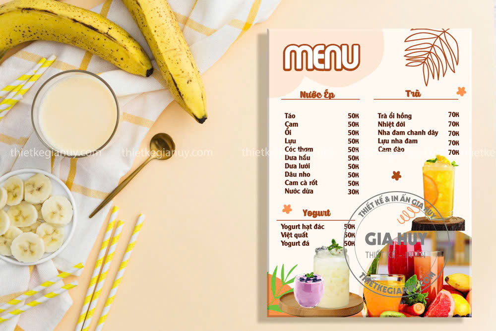 cách làm menu đẹp