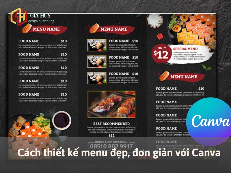 hướng dẫn cách thiết kế menu