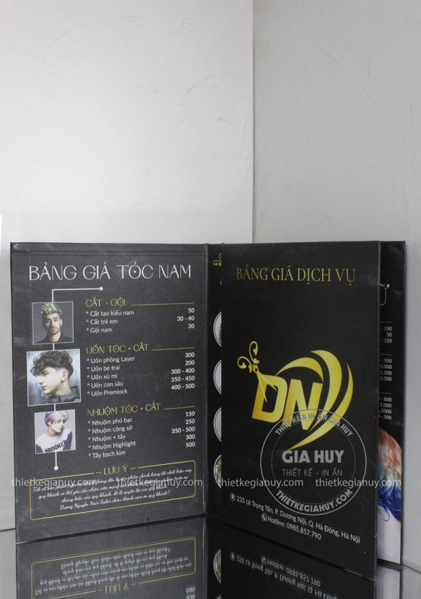 bang gia dich vu lam toc dep