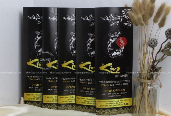 menu nha hang kim kitchen