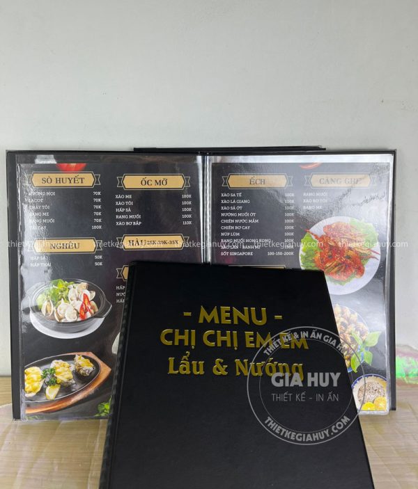 in menu da quan an