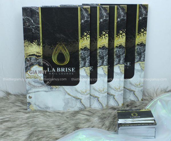 menu nails & card visit la brise