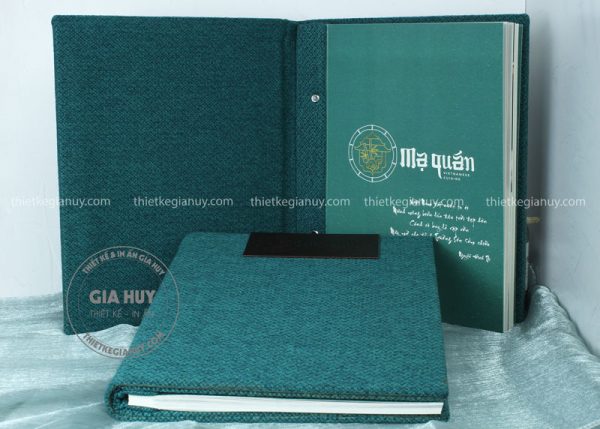 Menu vải sang trọng của Mạ quán