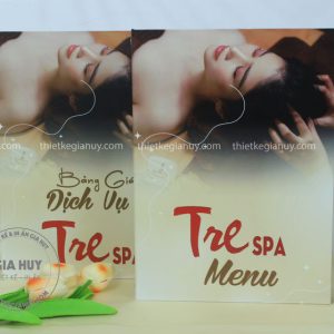 menu bia cung tre spa