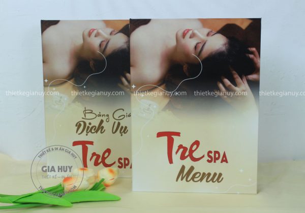 menu bia cung tre spa