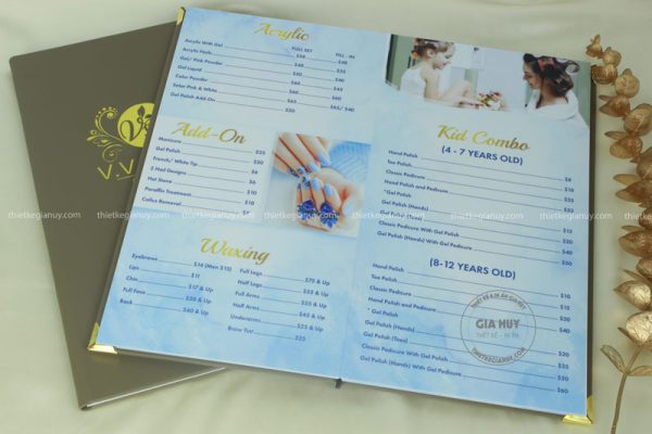 menu bia da a4 va trai nghiem khach hang