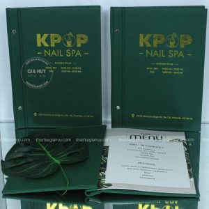 menu bia da kpop nail spa
