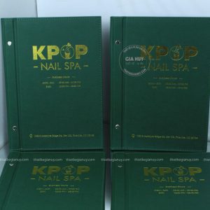 menu nail spa