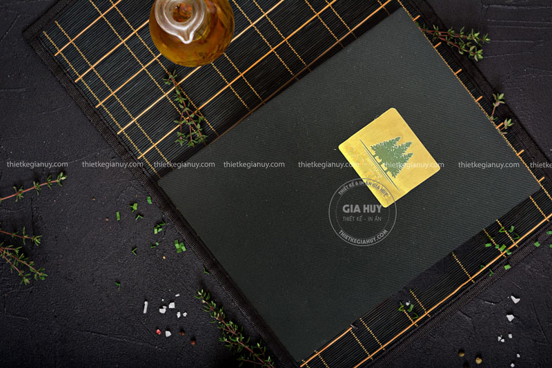 mau menu nha hang dep voi bia d, bia go, bia vai