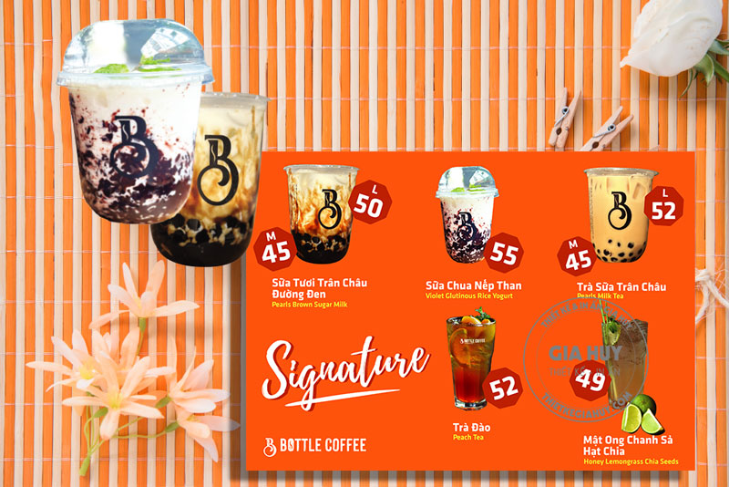 mẫu menu trà sữa