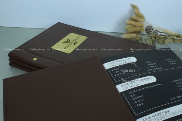 menu bia da Woo Jung Salon