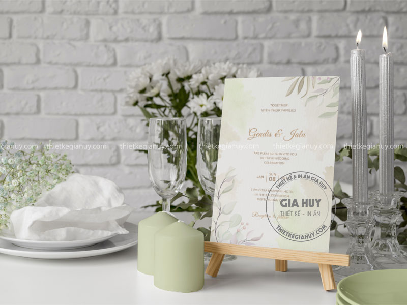 menu để bàn tiệc cưới