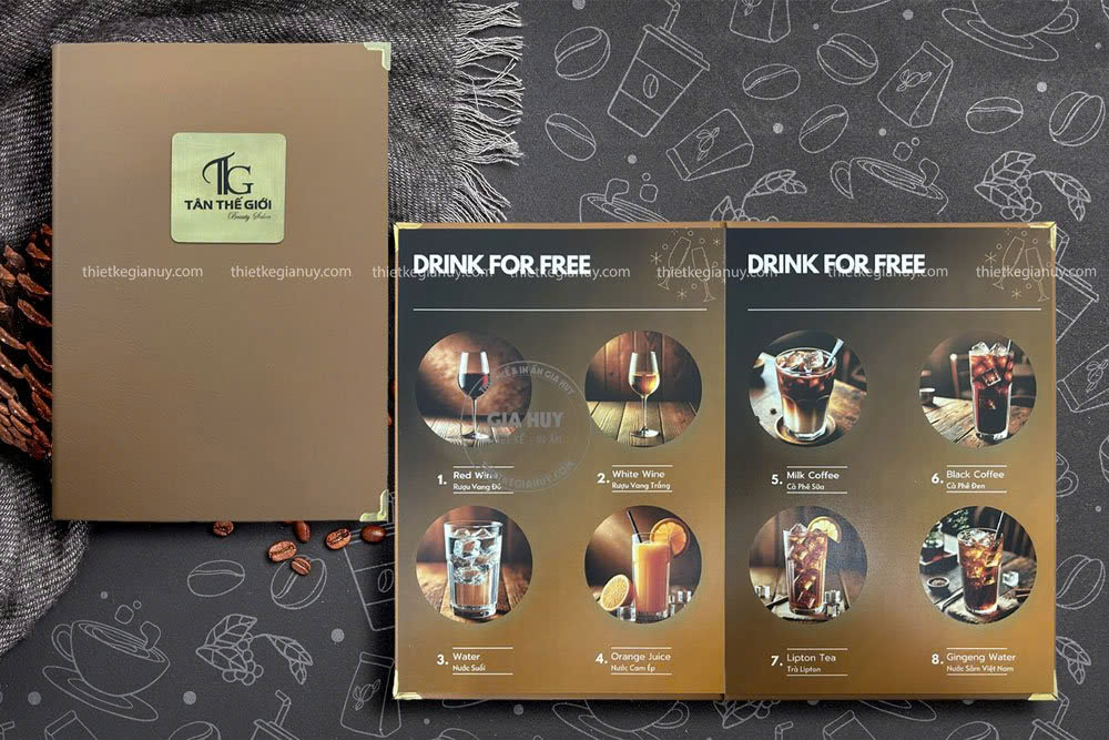 menu cà phê đẹp