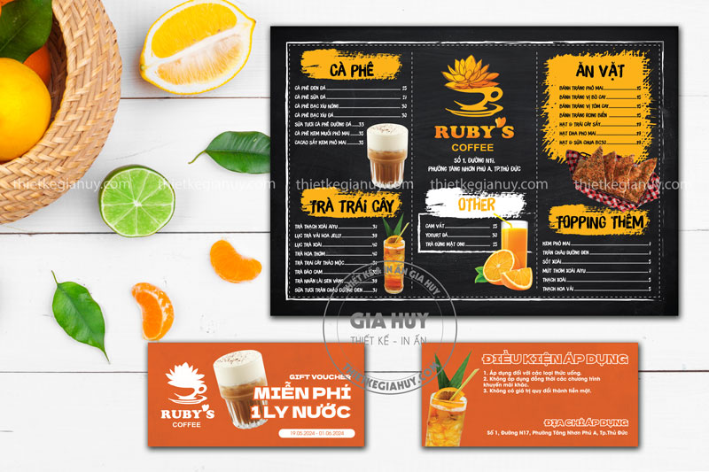 menu cafe