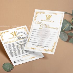 mẫu bảo hành đồng hồ chuyên nghiệp