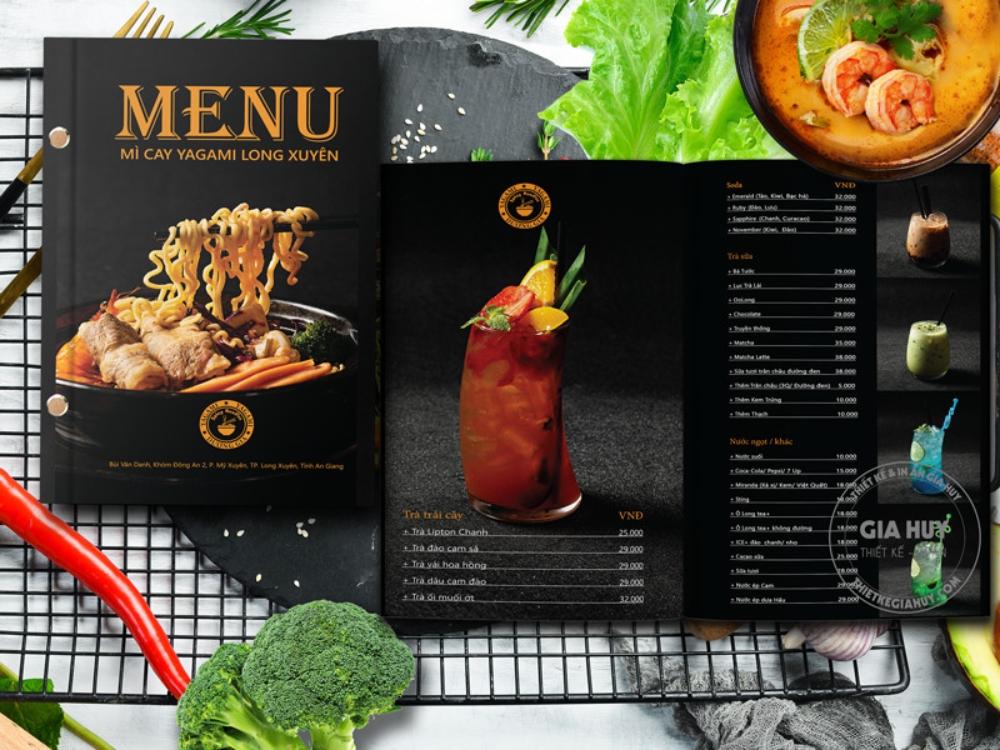 menu bìa nhựa đóng cuốn gáy ốc