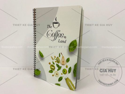 menu nhựa gáy lò xo chống nước
