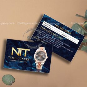 thẻ bảo hành đồng hồ luxury