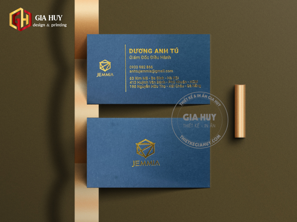 card visit ép kim tạo hiệu ứng bắt mắt