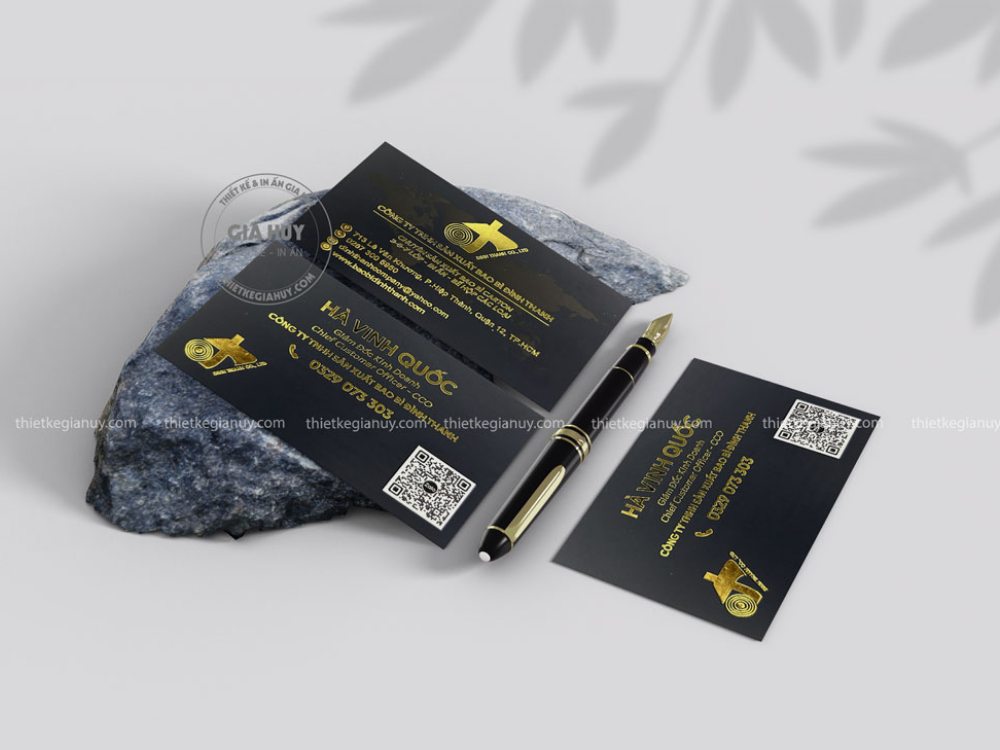 ép kim card visit cao cấp, sang trọng