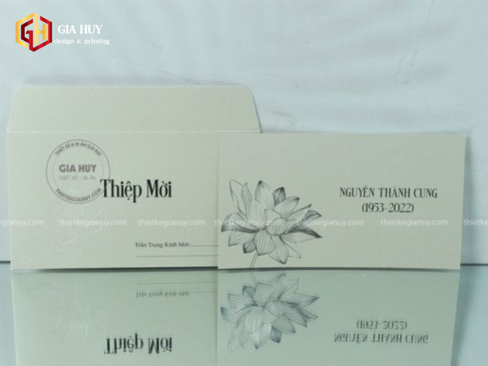thiệp cưới ép kim sang trọng, tinh tế