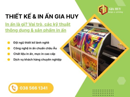 in ấn phẩm và các sản phẩm in ấn