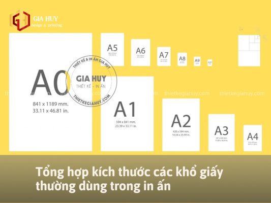 các loại khổ giấy trong in ấn