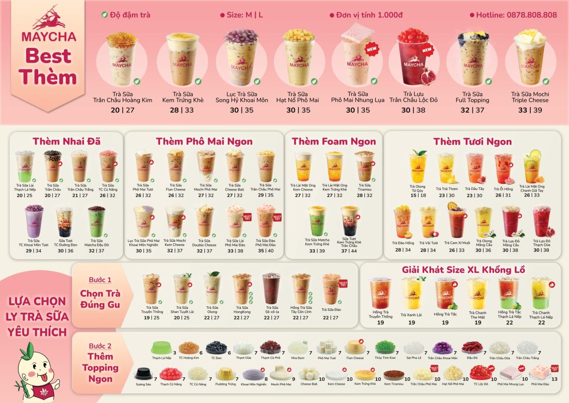 30+ Mẫu thiết kế menu quán trà sữa đẹp thu hút giới trẻ