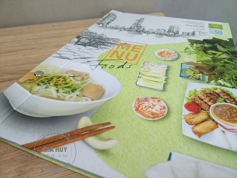 menu nhựa gáy ốc