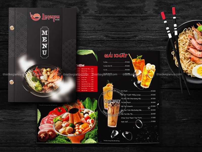 Menu nhà hàng Lutupu house