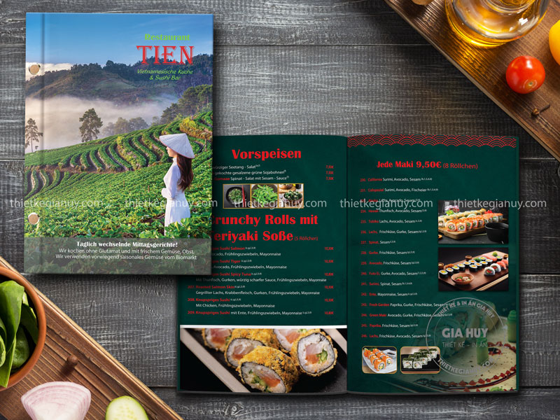 Menu nhà hàng Tiên's Restaurant