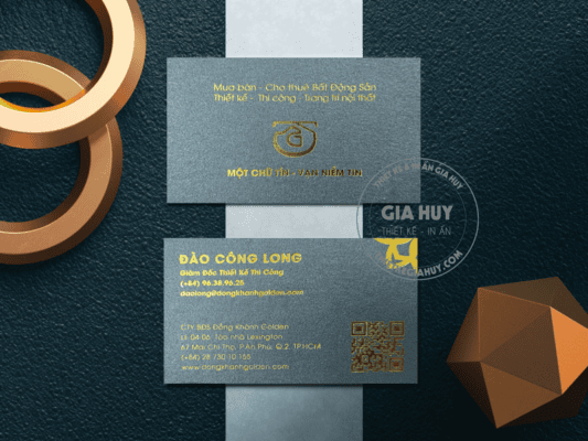Giá in namecard giá rẻ HCM tại xưởng Thiết Kế Gia Huy