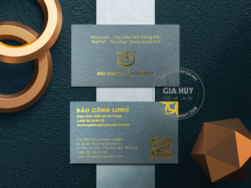 Giá in namecard giá rẻ HCM tại xưởng Thiết Kế Gia Huy